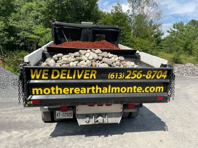 The 3-ton truck used by Mother Earth Landscape Materials